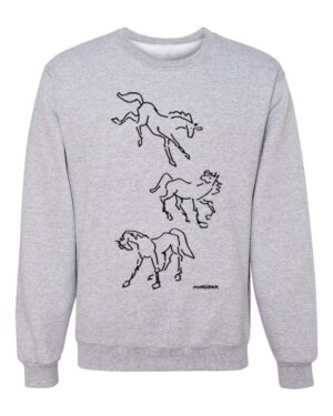 Crewneck Sweatshirt Wild Horses