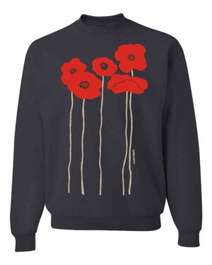Crewneck Sweatshirt Poppies