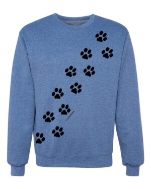 Crewneck Sweatshirt Paw Prints