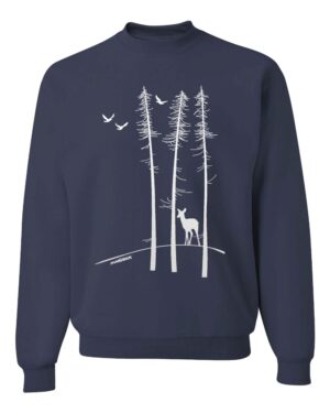 Crewneck Sweatshirt Deer Twiggy