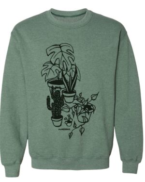 Crewneck Sweatshirt Houseplants