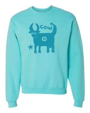 Crewneck Sweatshirt Folk Cow