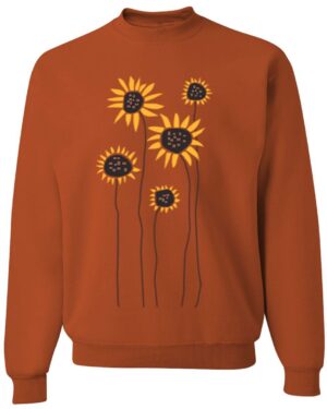 Crewneck Sweatshirt Sunflower Field