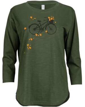 3/4 Slub Hi-Lo Bikes Leaves