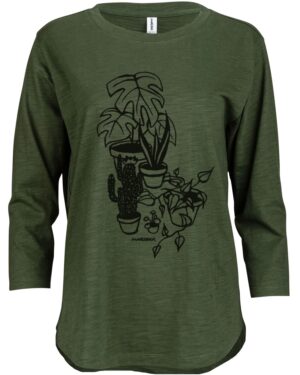 3/4 Slub Hi-Lo Houseplants