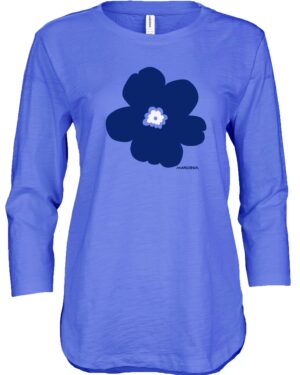 3/4 Slub Hi-Lo Flower Power