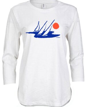 3/4 Slub Hi-Lo Boat Sun