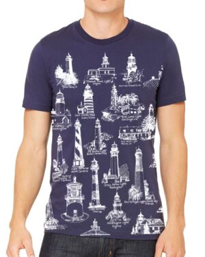 Short Sleeve T Lighthouses USA