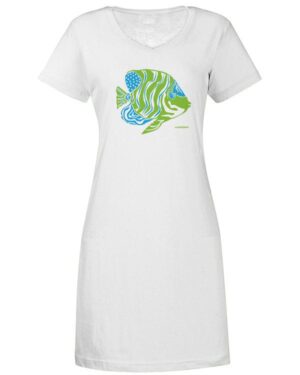 V Neck Dress Angel Fish