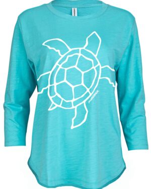 3/4 Slub Hi-Lo Big Sea Turtle