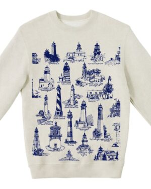 Textured Sweater Lighthouses USA