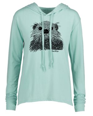 Long Sleeve Hooded T Sea Otter