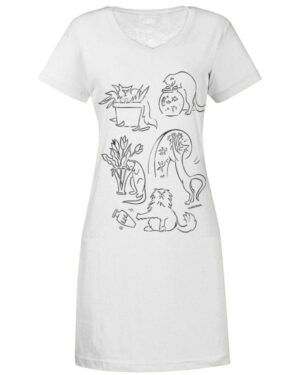 V Neck Dress Bad Cats