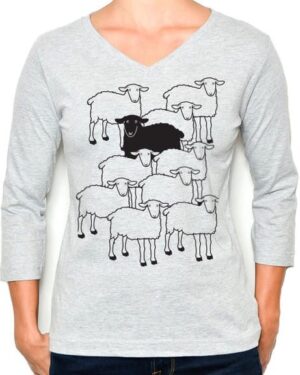 3/4 Sleeve Tee Black Sheep
