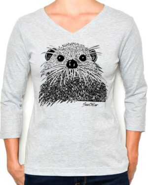 3/4 Sleeve Tee Sea Otter