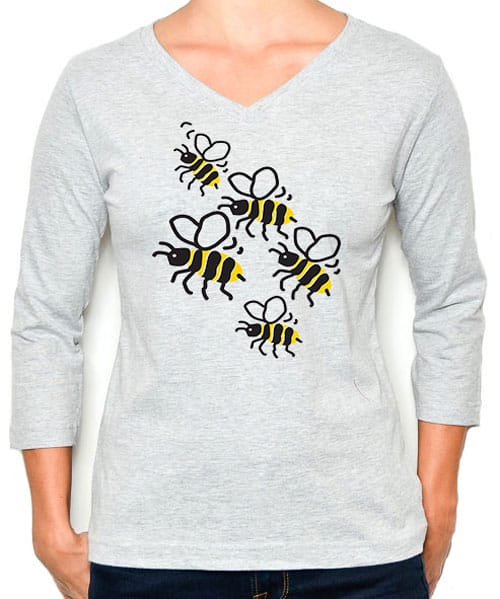 3/4 Sleeve Tee Bees