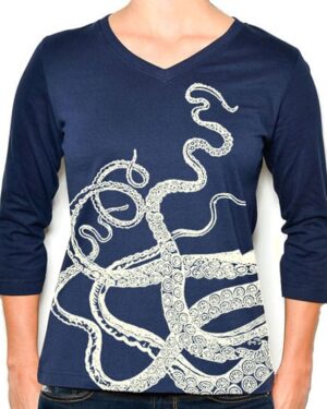 3/4 Sleeve Tee Octopus