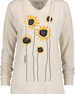 Notch Neck Hoody Sunflower Field