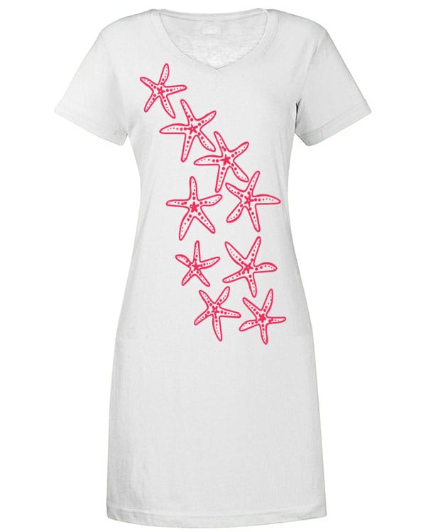 V Neck Dress Starfish Trail