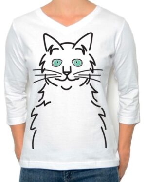 3/4 Sleeve Tee Cat Eyes