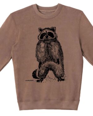 Textured Sweater Raccoon