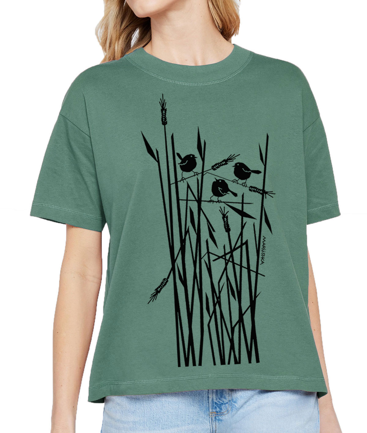 Boxy Crew T Wheat Birds - Image 2