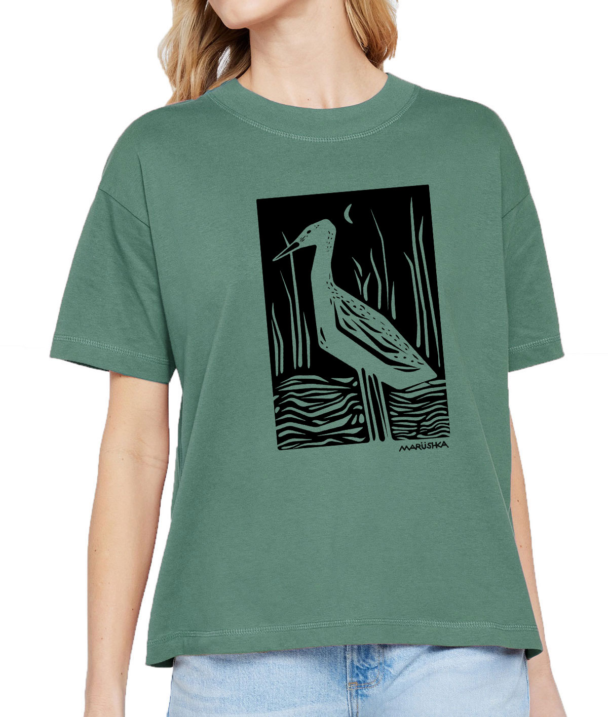 Boxy Crew T Marsh Bird - Image 3