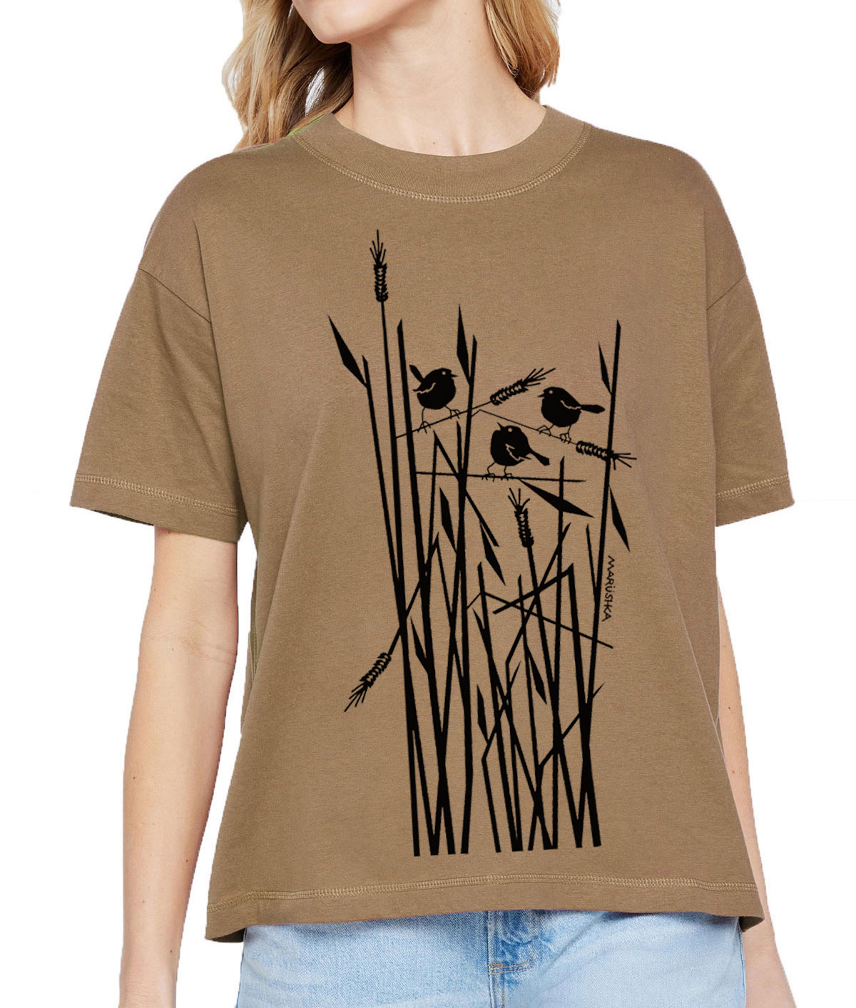 Boxy Crew T Wheat Birds - Image 5