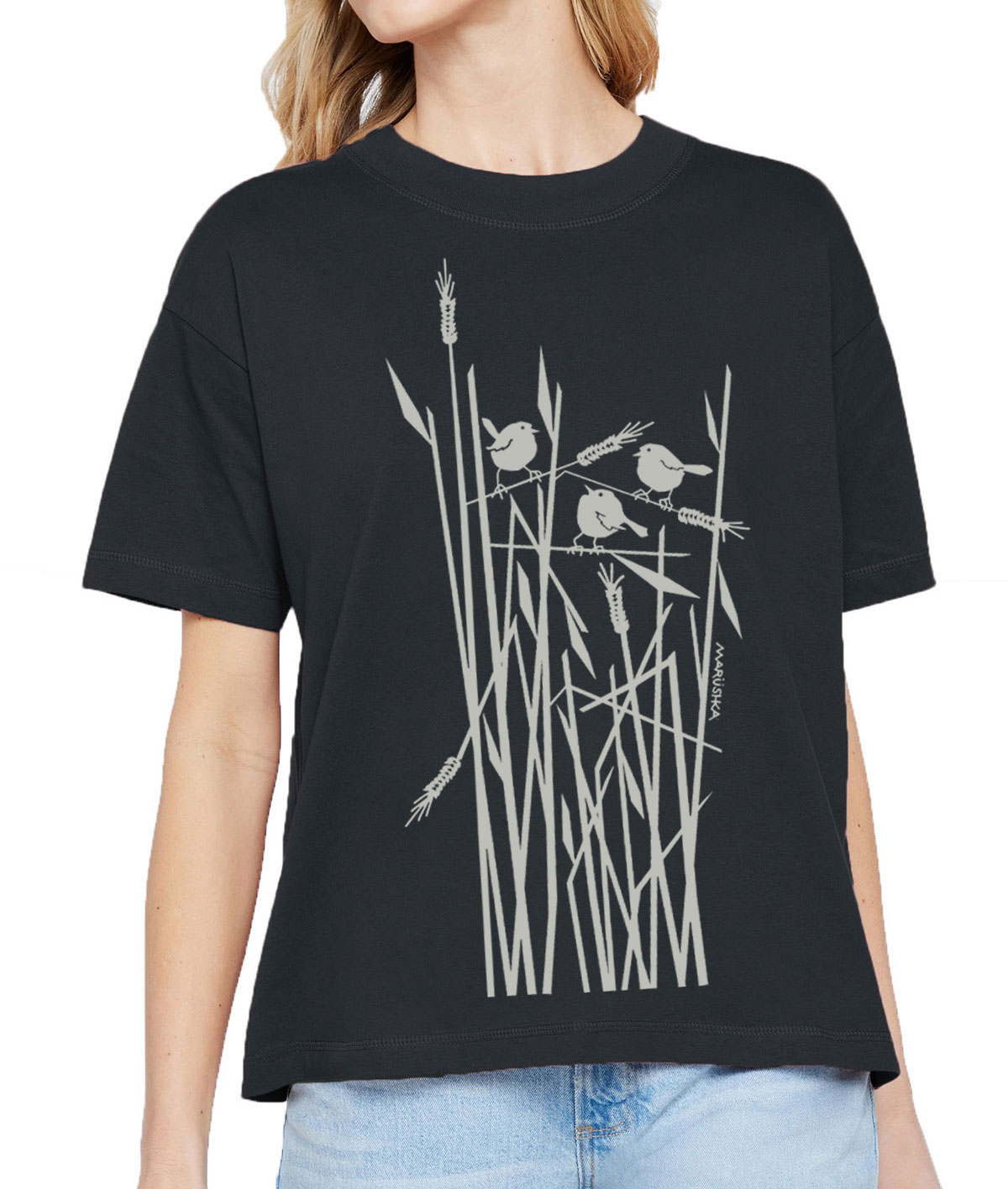 Boxy Crew T Wheat Birds - Image 4