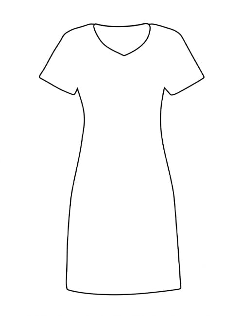 24 Hour V Neck Dress