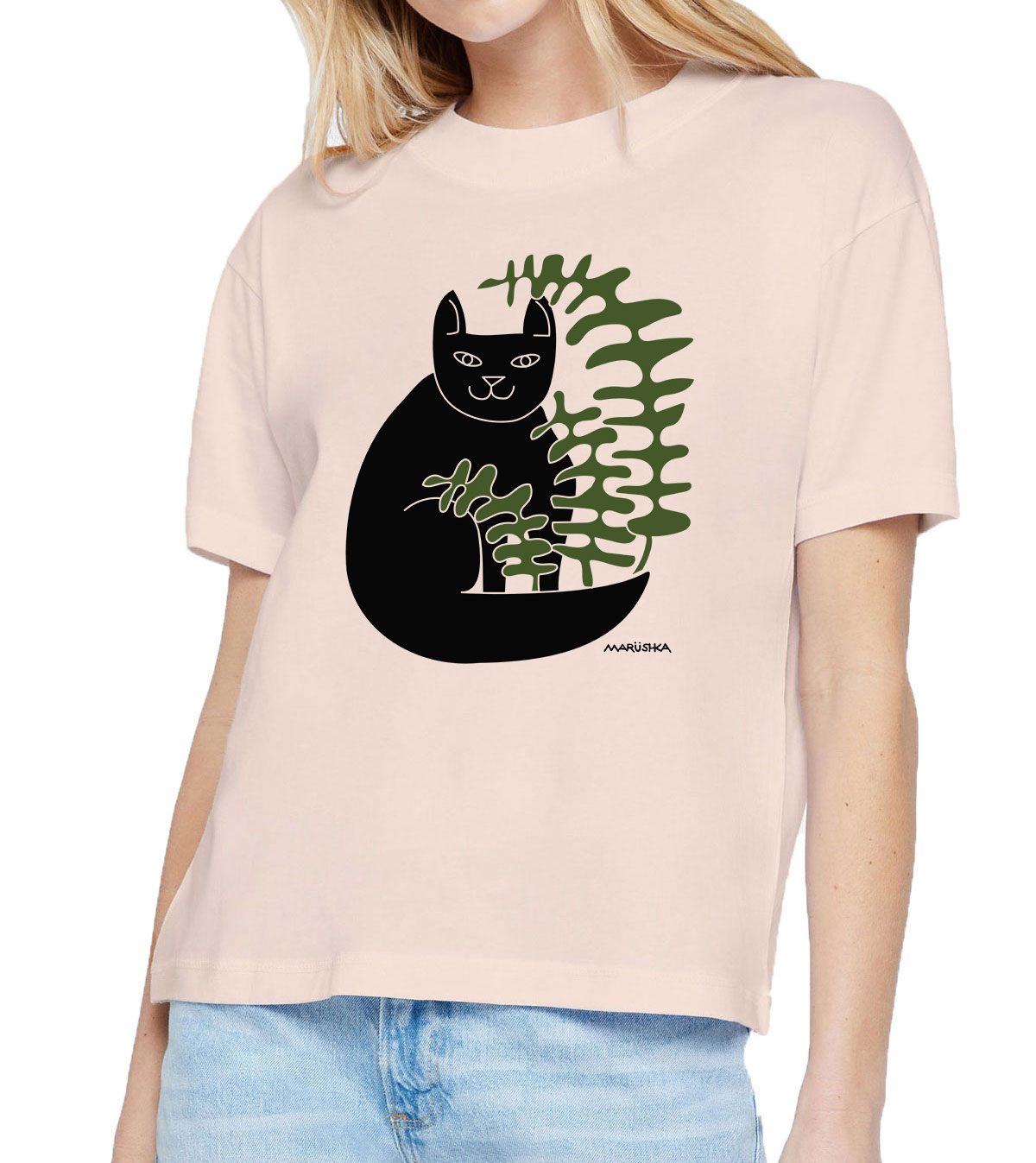 Boxy Crew T Cat Fern - Image 2