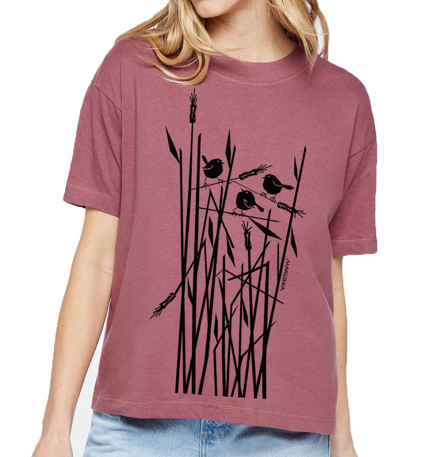 Boxy Crew T Wheat Birds - Image 3