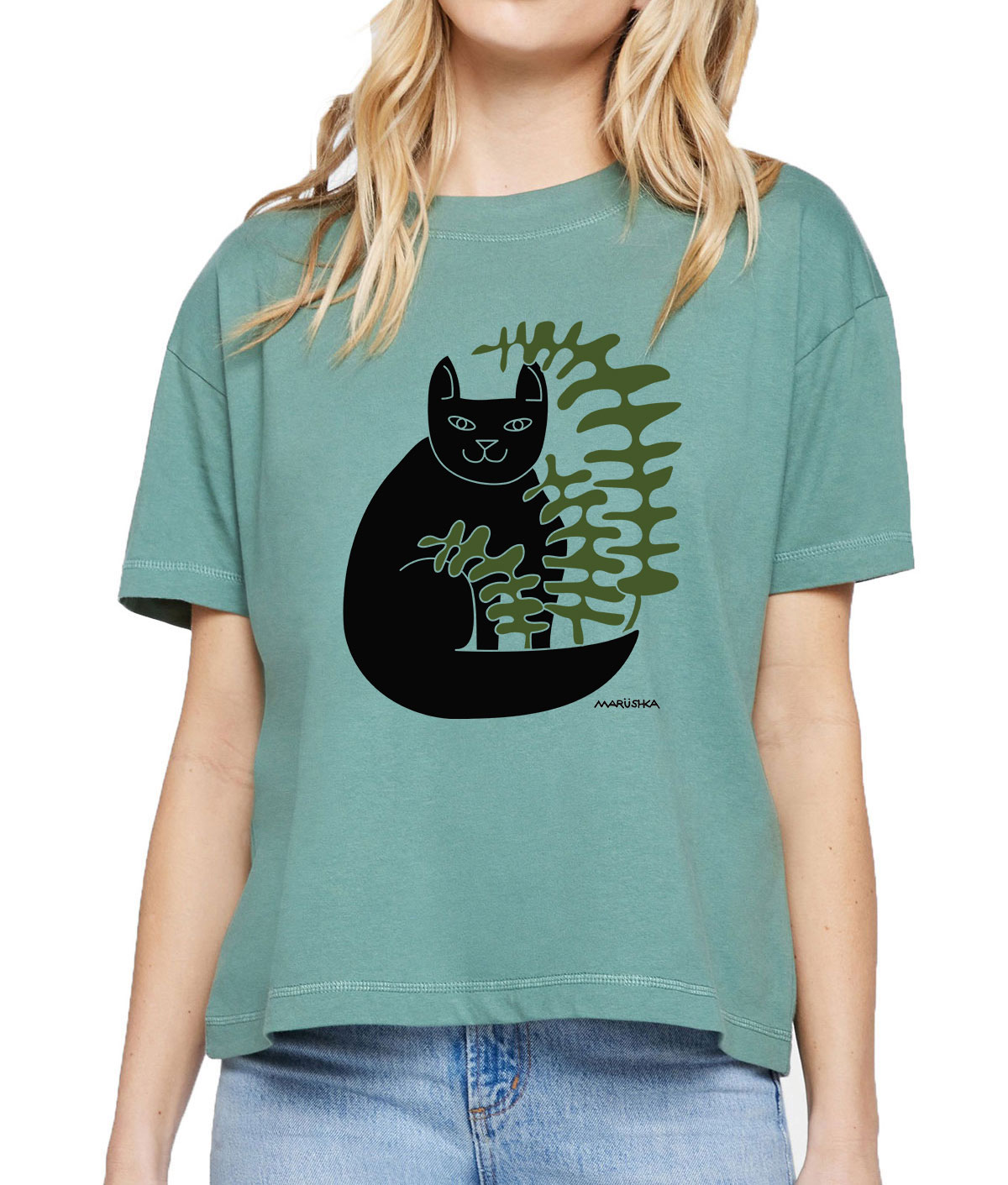 Boxy Crew T Cat Fern - Image 5