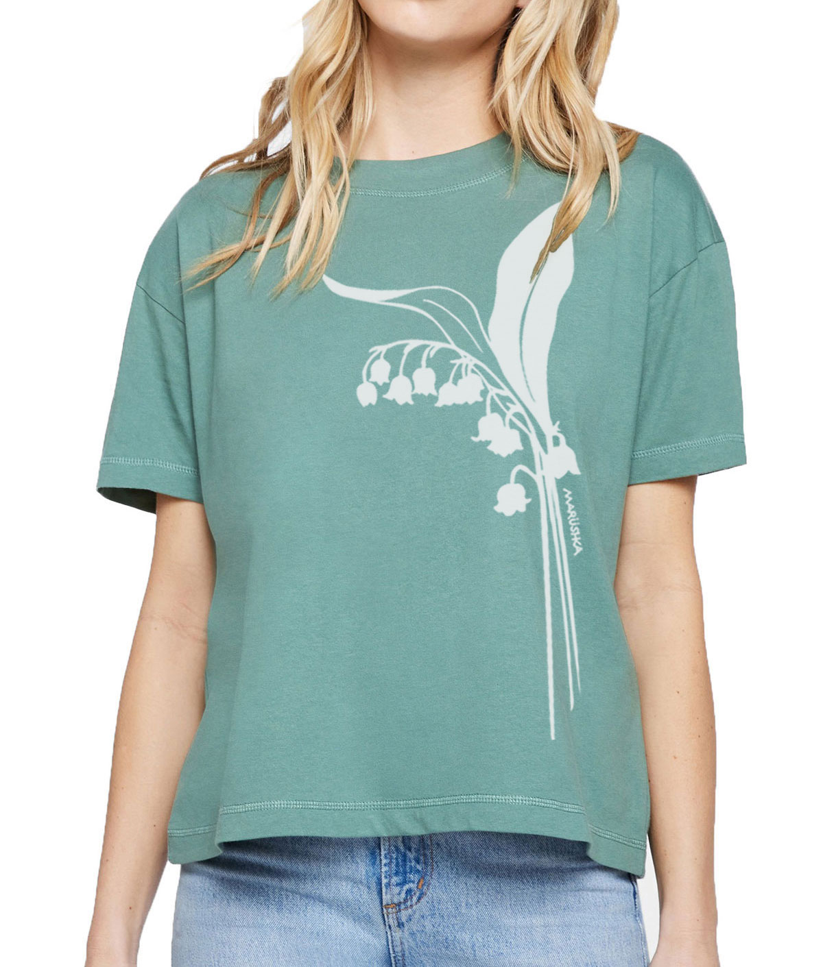 Boxy Crew T Lily of the Valley - Image 4