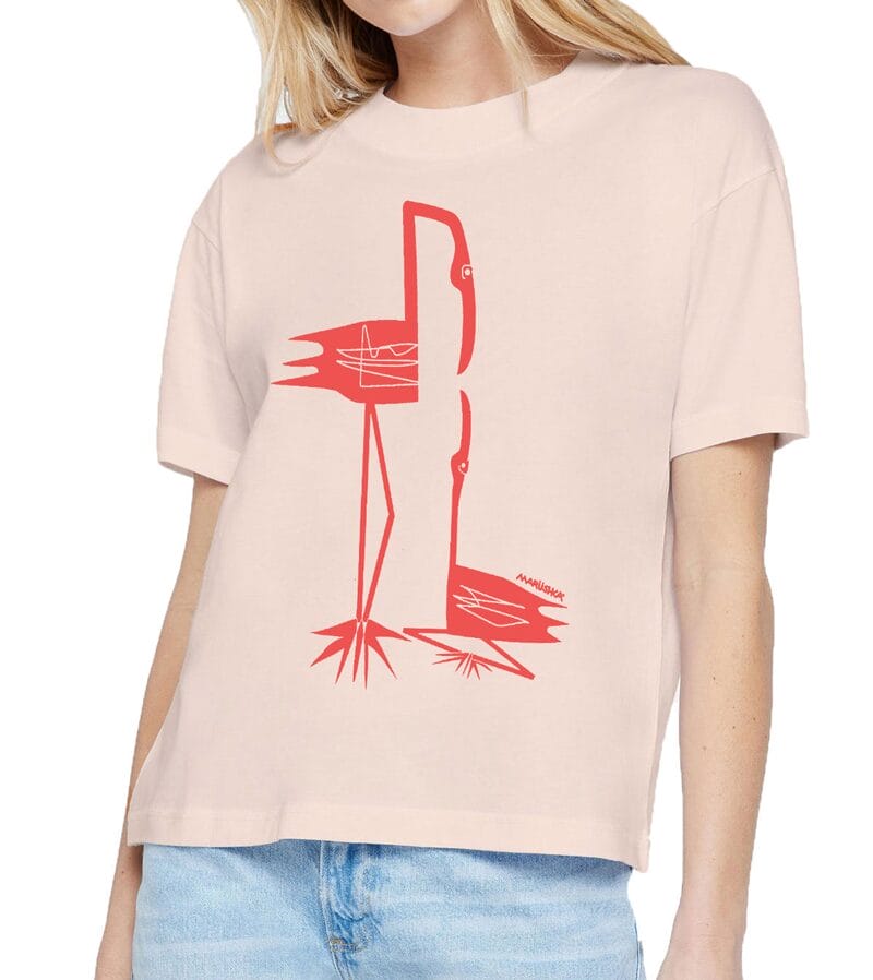Boxy Crew T Flamingo Mom - Image 2