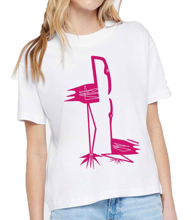 Boxy Crew T Flamingo Mom - Image 4