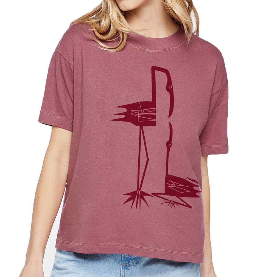 Boxy Crew T Flamingo Mom - Image 3