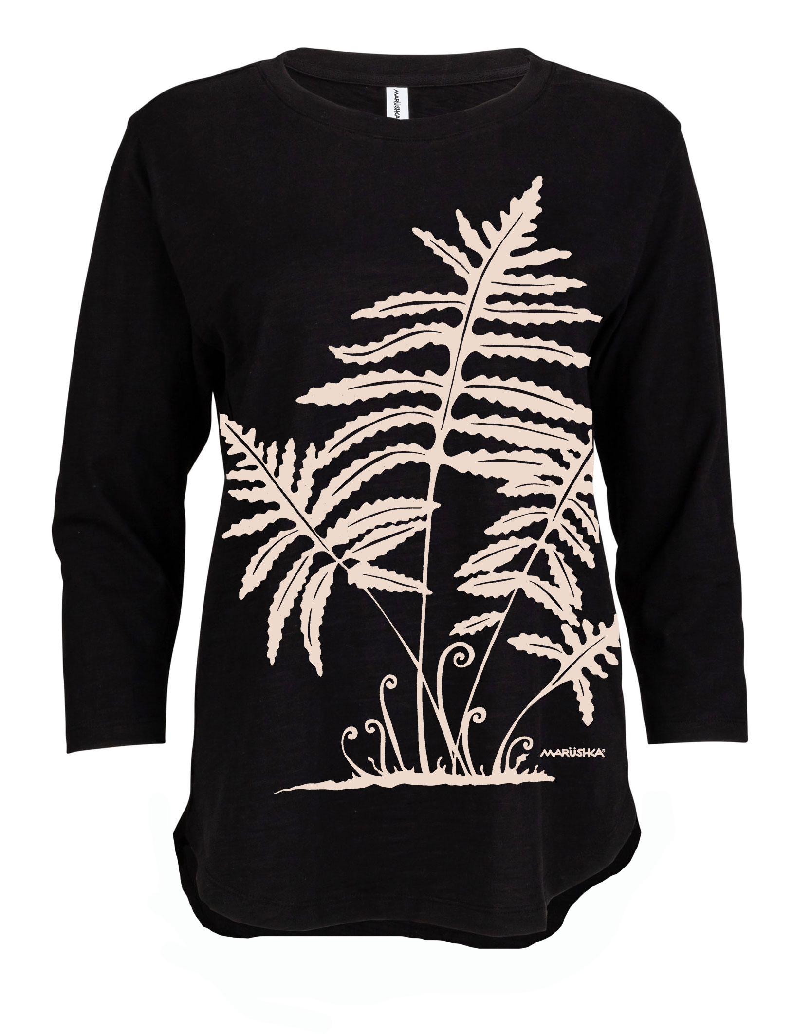 3/4 Slub Hi-Lo Fern 2 - Image 4
