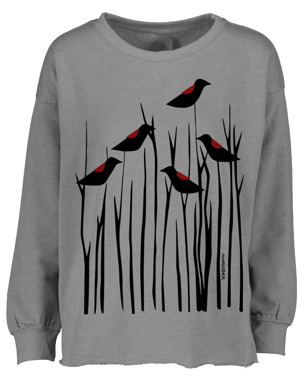 Drop Shoulder Crew Redwing Blackbirds - Image 2