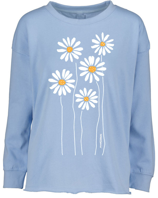 Drop Shoulder Crew Daisies - Image 5