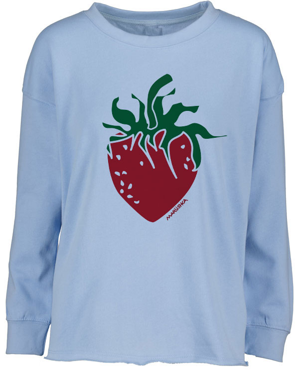 Drop Shoulder Crew Strawberry - Image 3