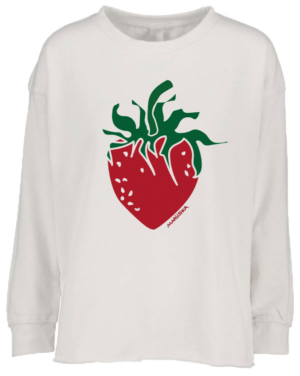 Drop Shoulder Crew Strawberry - Image 4