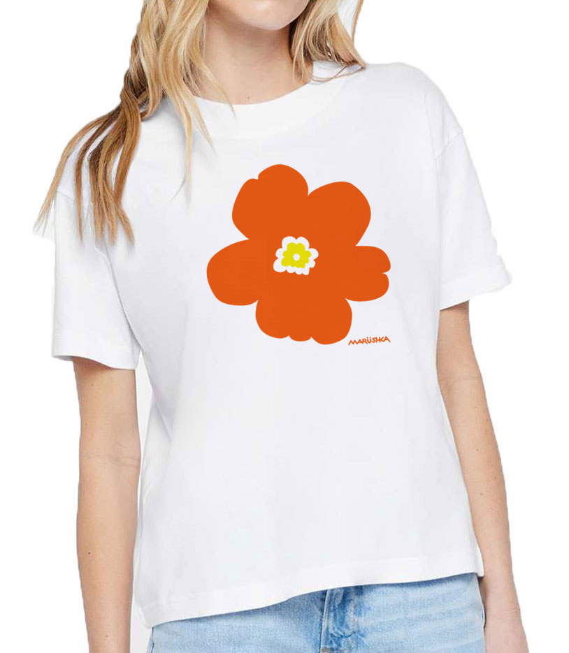 Boxy Crew T Flower Power - Image 2