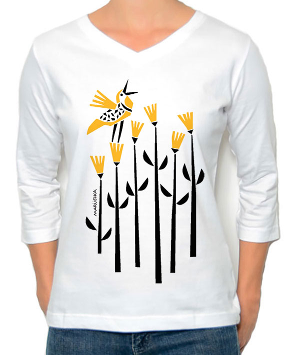 3/4 Sleeve Tee Meadow Lark - Image 3
