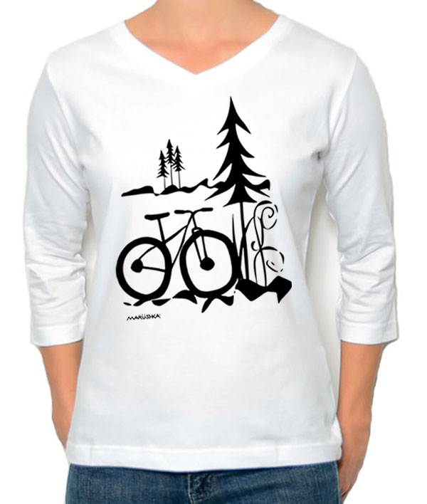 3/4 Sleeve Tee Nice Ride - Image 3