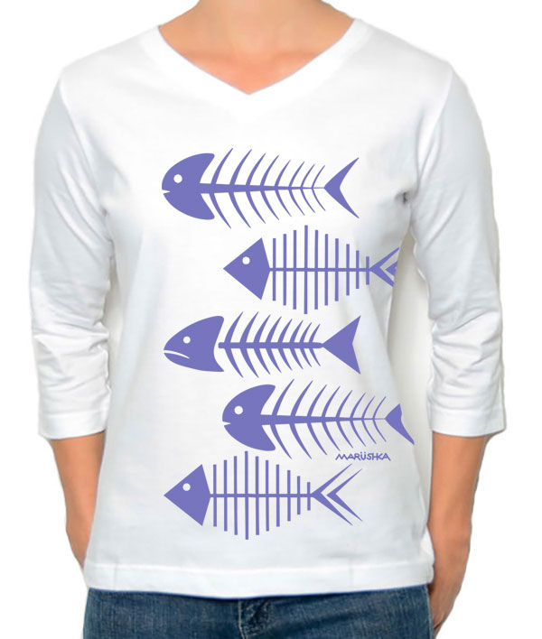 3/4 Sleeve Tee Fishbones - Image 5
