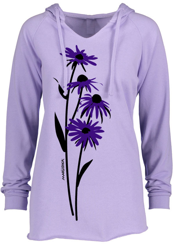 Notch Neck Hoody Black Eyed Susan - Image 2