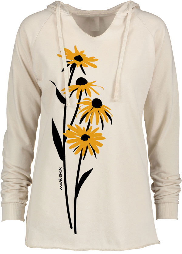 Notch Neck Hoody Black Eyed Susan - Image 3