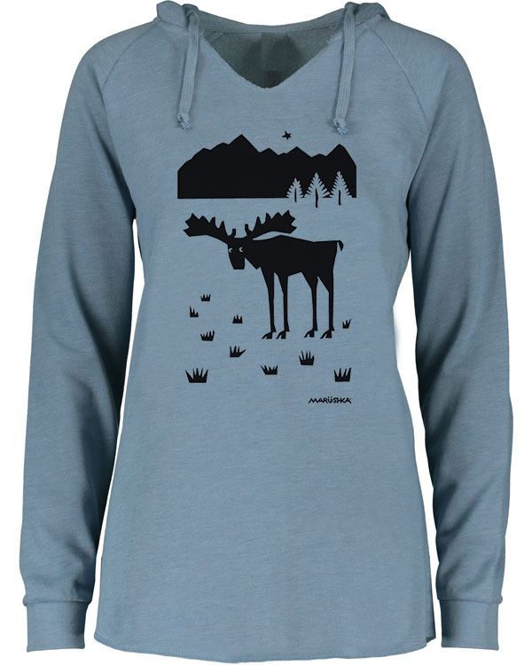 Notch Neck Hoody Moose Spruce - Image 2