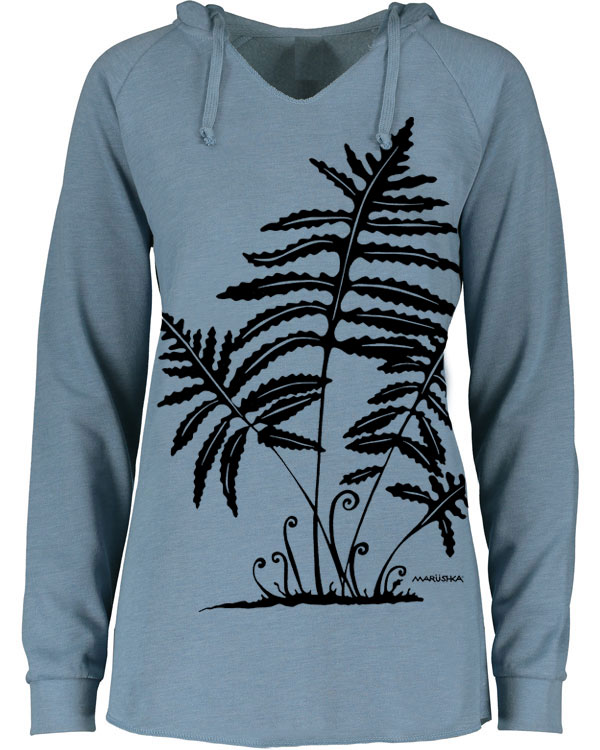 Notch Neck Hoody Fern 2 - Image 2